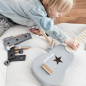 Preview: Kids Concept 1000147 Kinder Holz Gitarre Grau von BellasTraum mit Name personalisiert